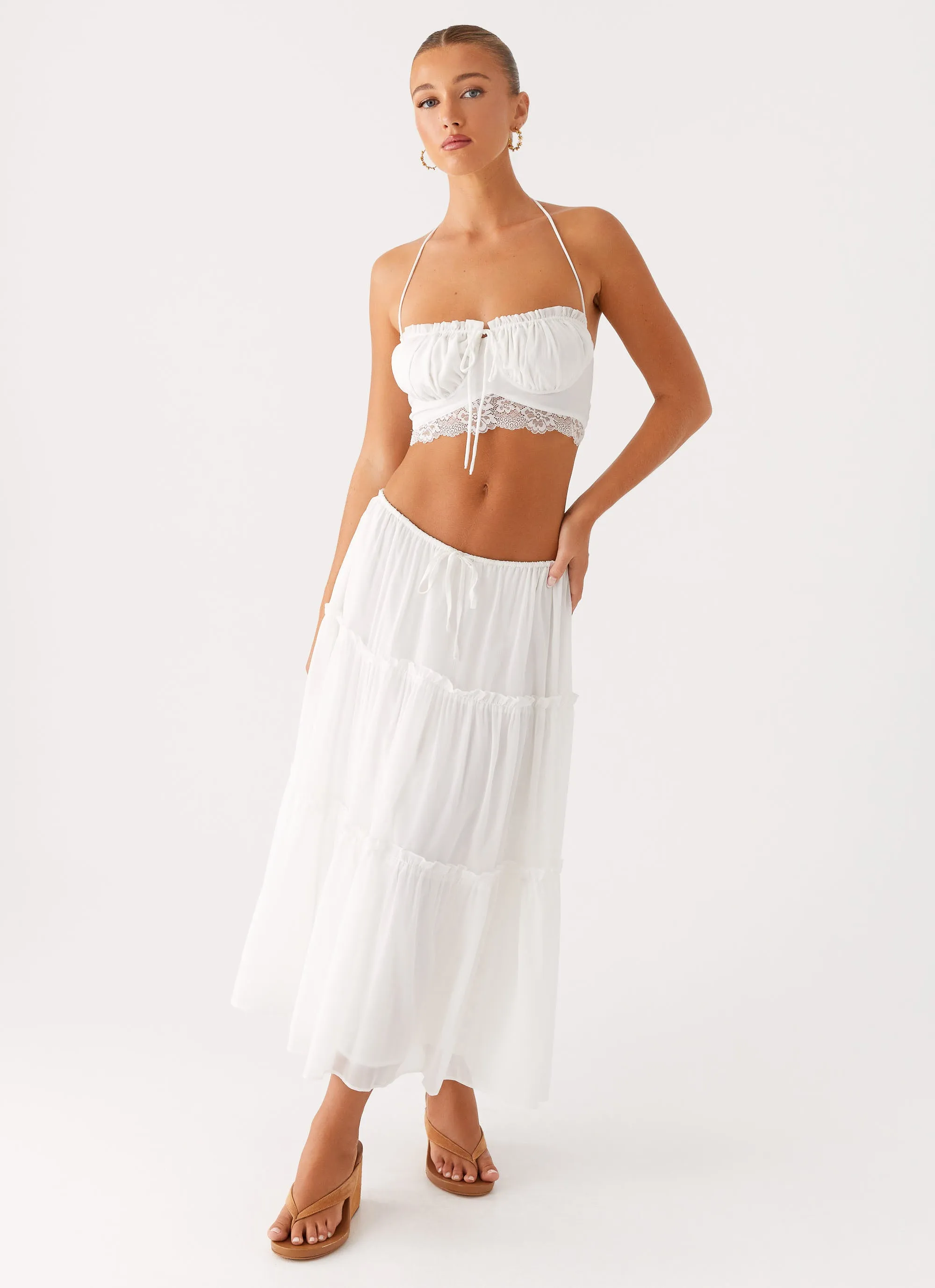 Evi Midi Skirt - Ivory sold by Peppermayo product image thumbnail 5