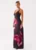 Griselda Maxi Dress - Dark Chocolate sold by Peppermayo