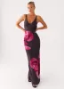 Griselda Maxi Dress - Dark Chocolate sold by Peppermayo