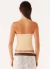 Selene Halter Top - Tan sold by Peppermayo