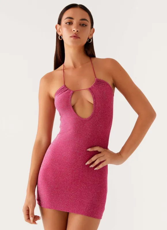 Jupiter Mini Dress - Raspberry sold by Peppermayo