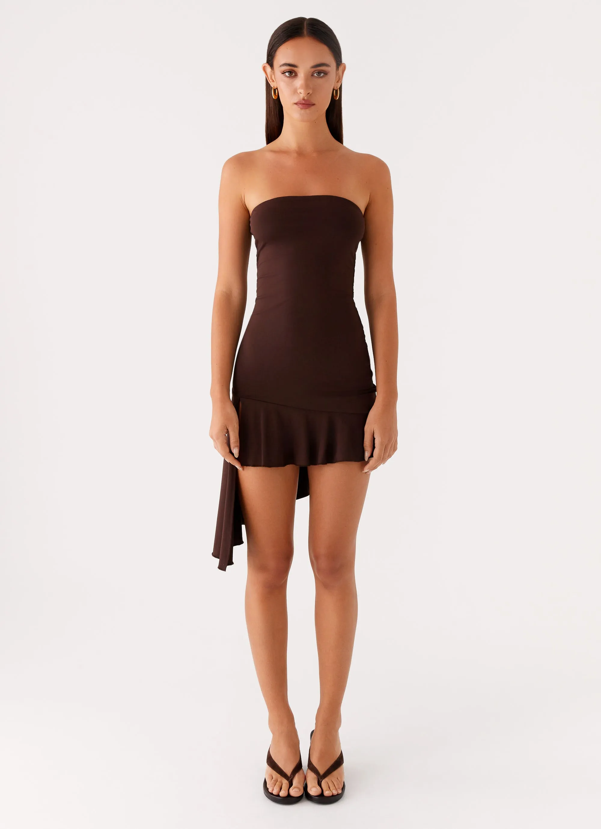 Arianne Mini Dress - Chocolate sold by Peppermayo product image thumbnail 2