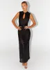 Kore Sequin Maxi Dress - Black sold by Peppermayo