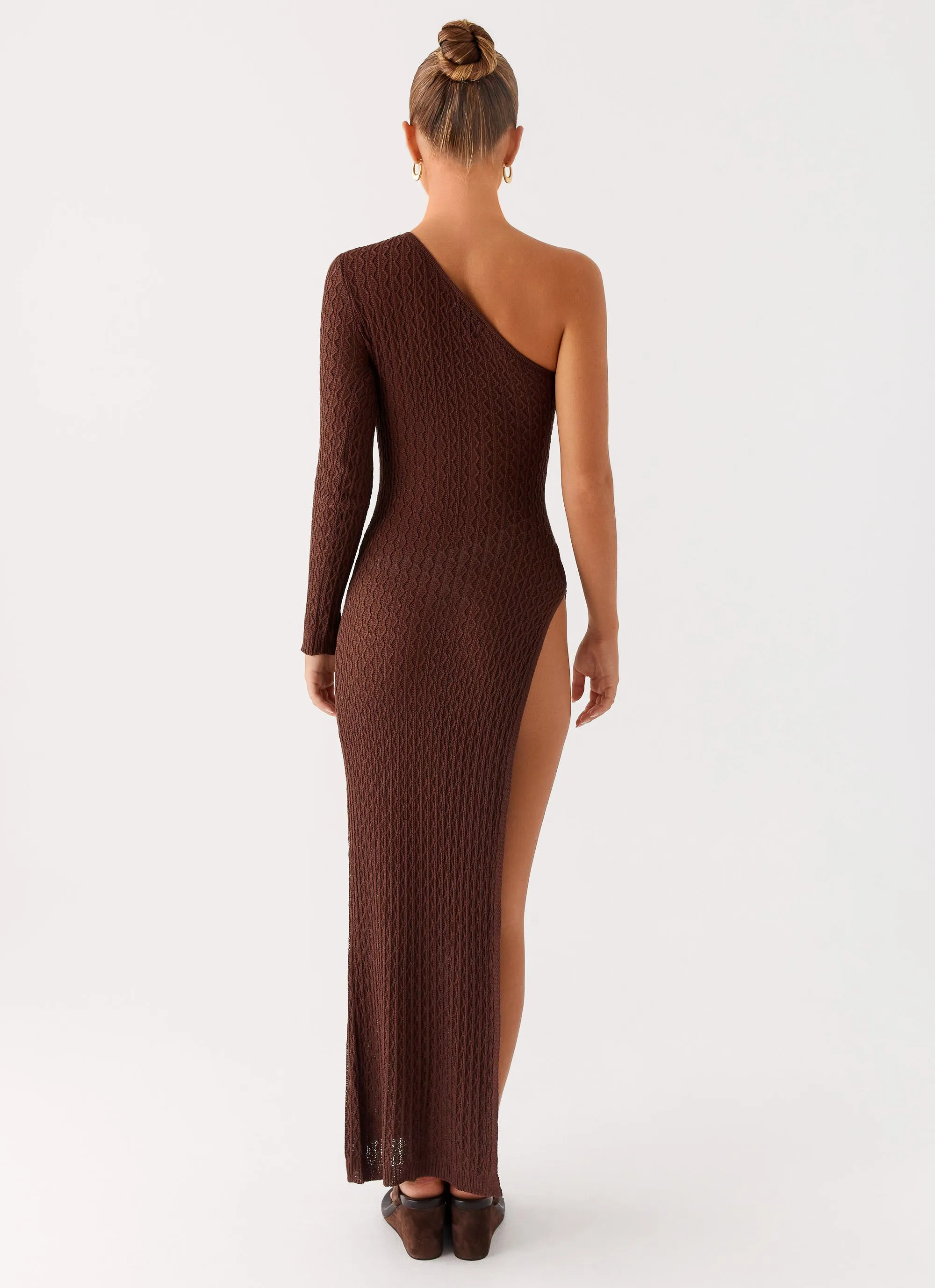 Kerri Knit Maxi Dress - Dark Chocolate sold by Peppermayo product image thumbnail 5