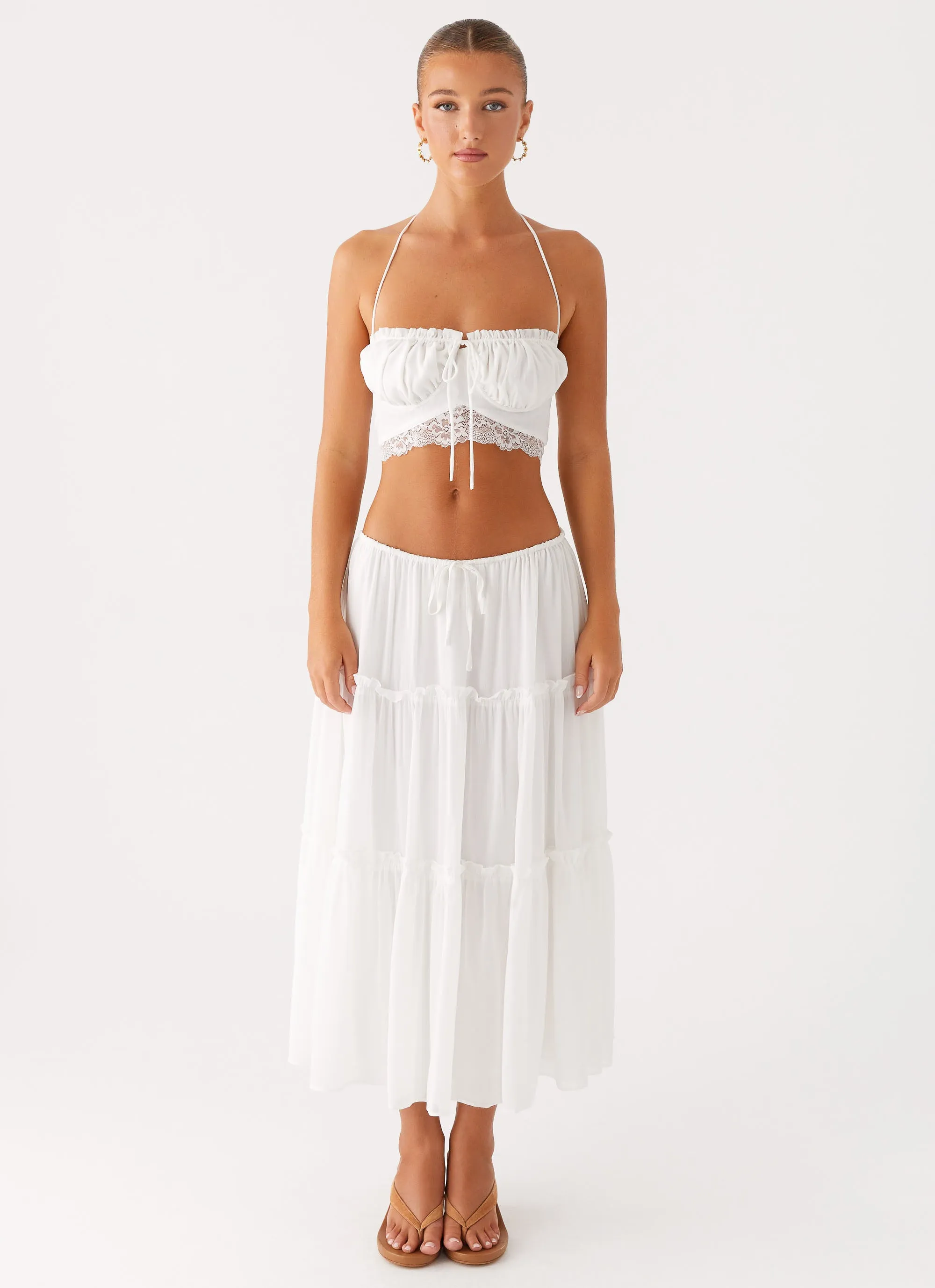 Evi Halterneck Top - Ivory sold by Peppermayo product image thumbnail 2