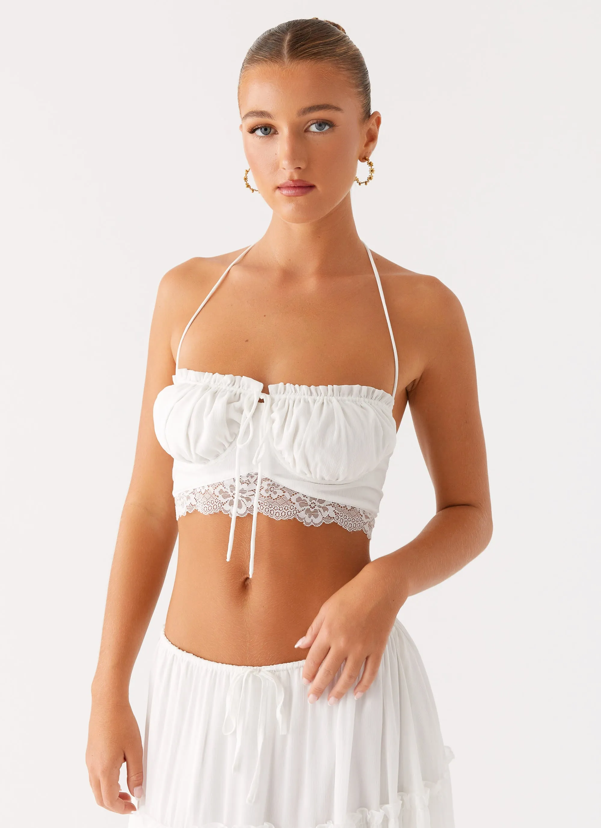 Evi Halterneck Top - Ivory sold by Peppermayo product image thumbnail 5