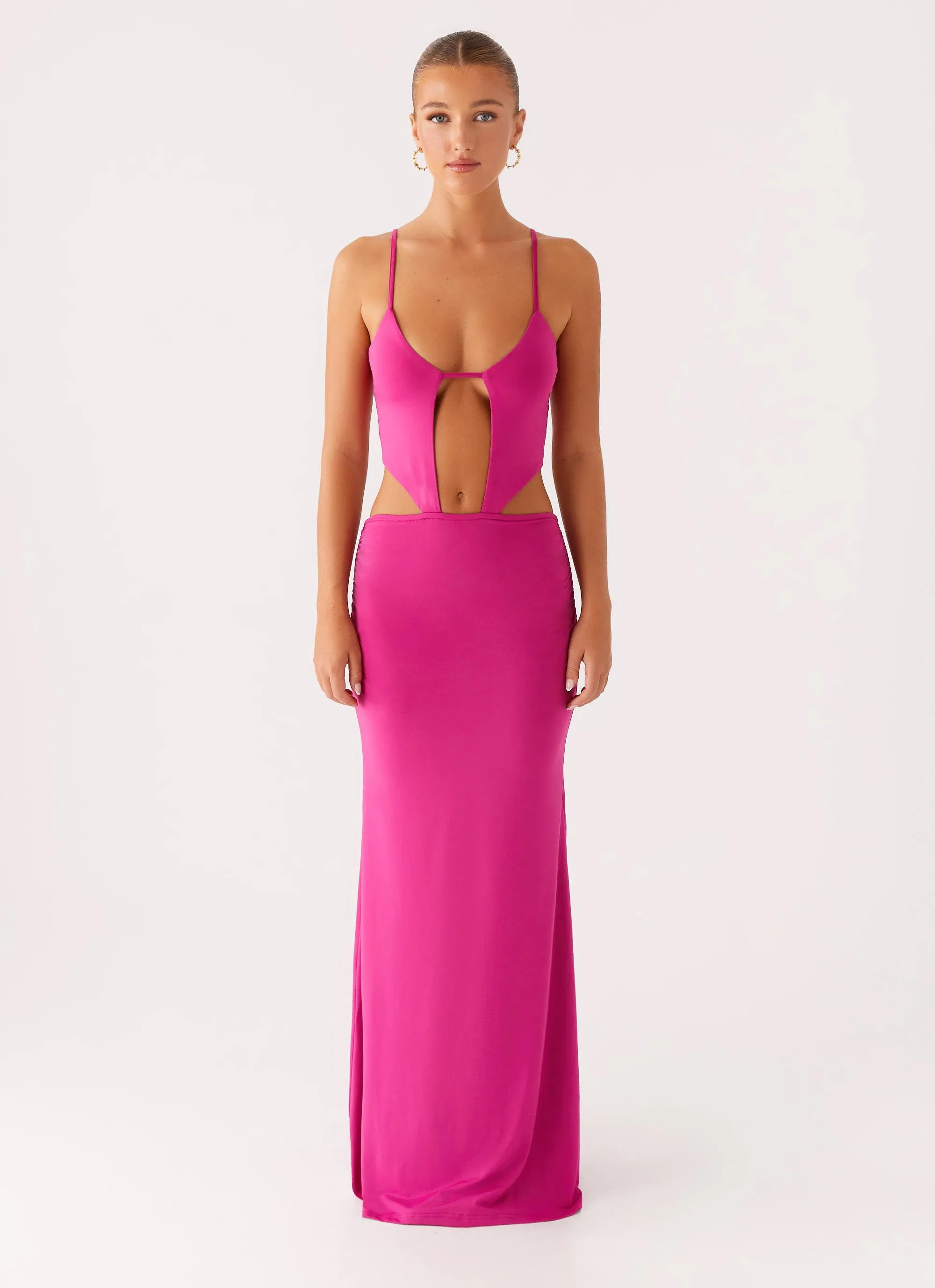 Headliner Maxi Dress - Fuchsia sold by Peppermayo product image thumbnail 3