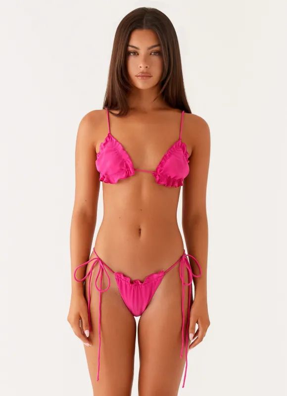 Gaia Bikini Bottoms - Fuchsia sold by Peppermayo