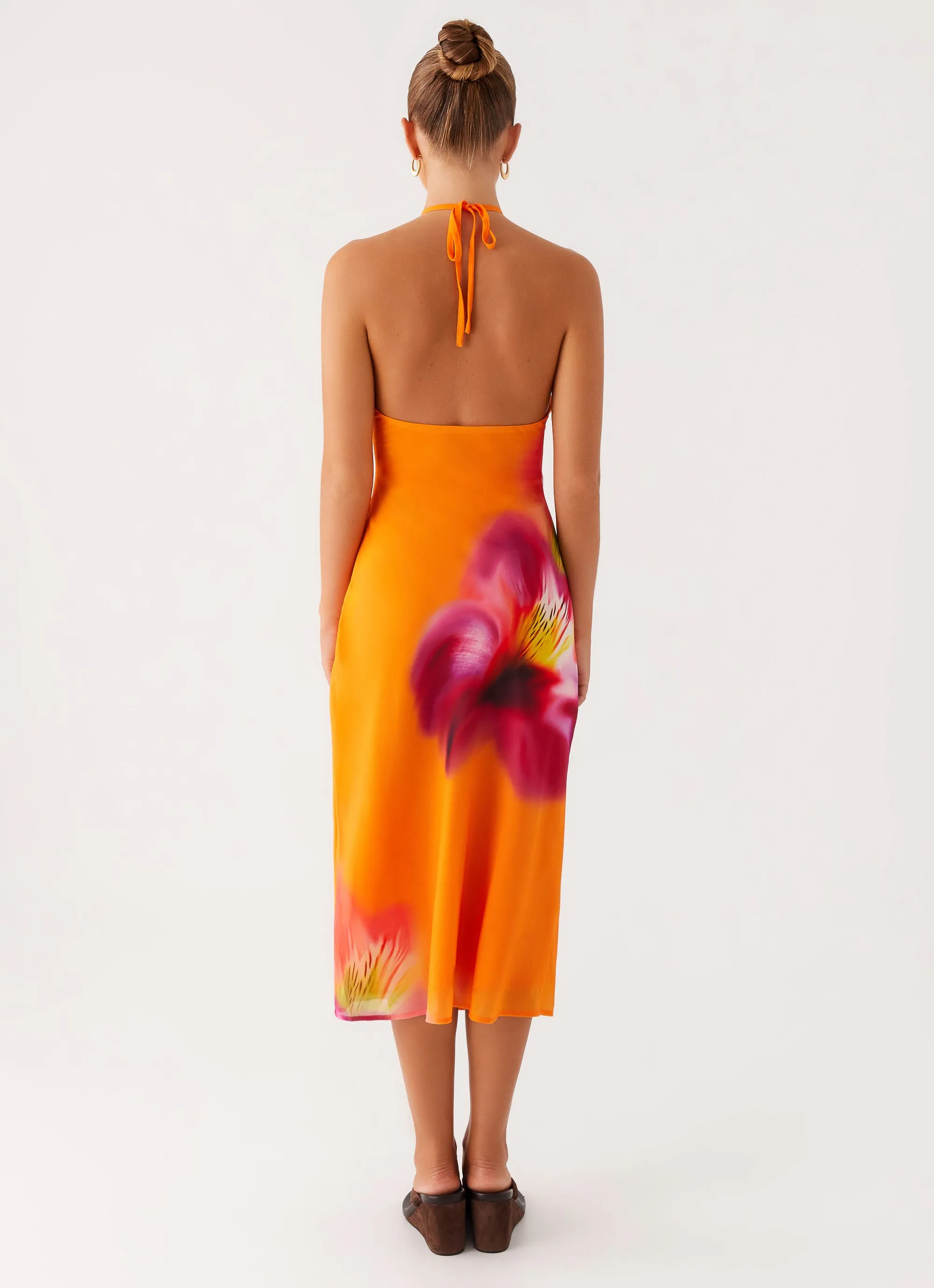 Kea Midi Dress - Orange Tropical sold by Peppermayo product image thumbnail 5