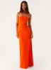 Anetta Maxi Dress - Orange sold by Peppermayo