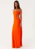 Anetta Maxi Dress - Orange sold by Peppermayo
