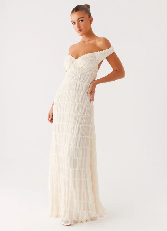 Embrace Maxi Dress - Ivory sold by Peppermayo