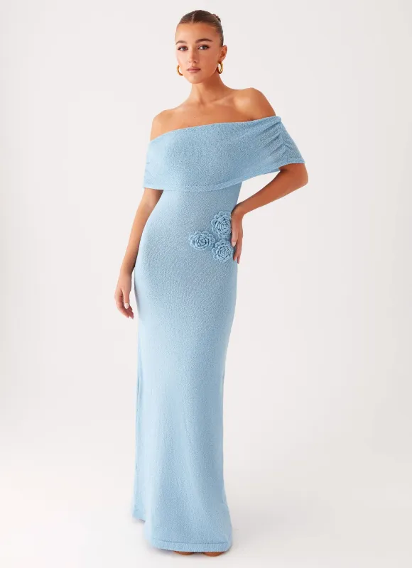 Leya Maxi Dress - Blue sold by Peppermayo