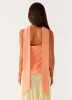 Blaise Scarf Top - Orange Floral sold by Peppermayo