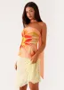 Blaise Scarf Top - Orange Floral sold by Peppermayo