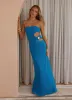 Anetta Maxi Dress - Royal Blue sold by Peppermayo