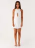 Stacy Mini Dress - White sold by Peppermayo