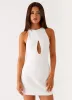 Stacy Mini Dress - White sold by Peppermayo