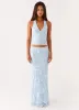 Radiate Halterneck Top - Blue sold by Peppermayo