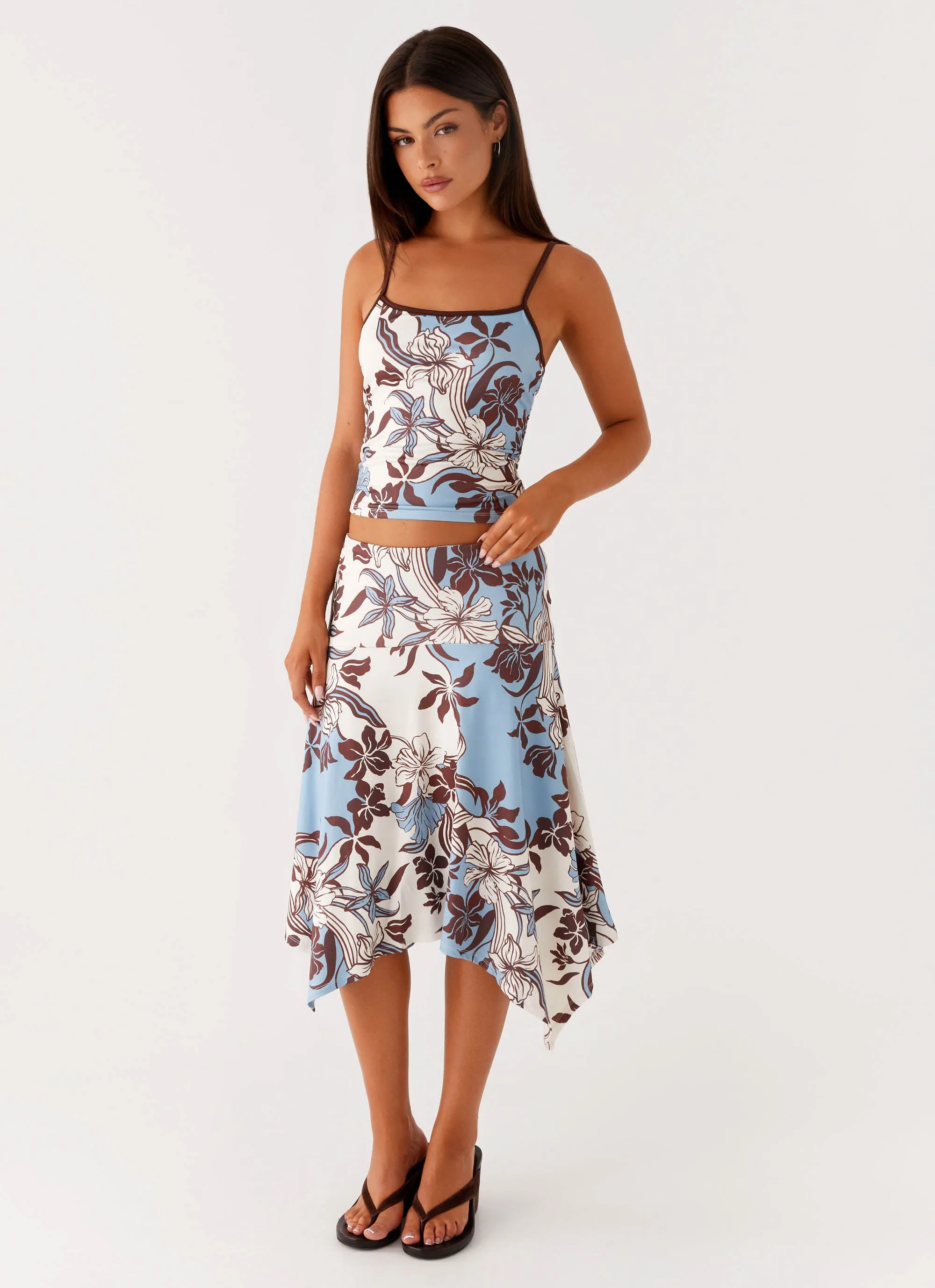 Skye Midi Skirt - Bluewood Blossom sold by Peppermayo product image thumbnail 5