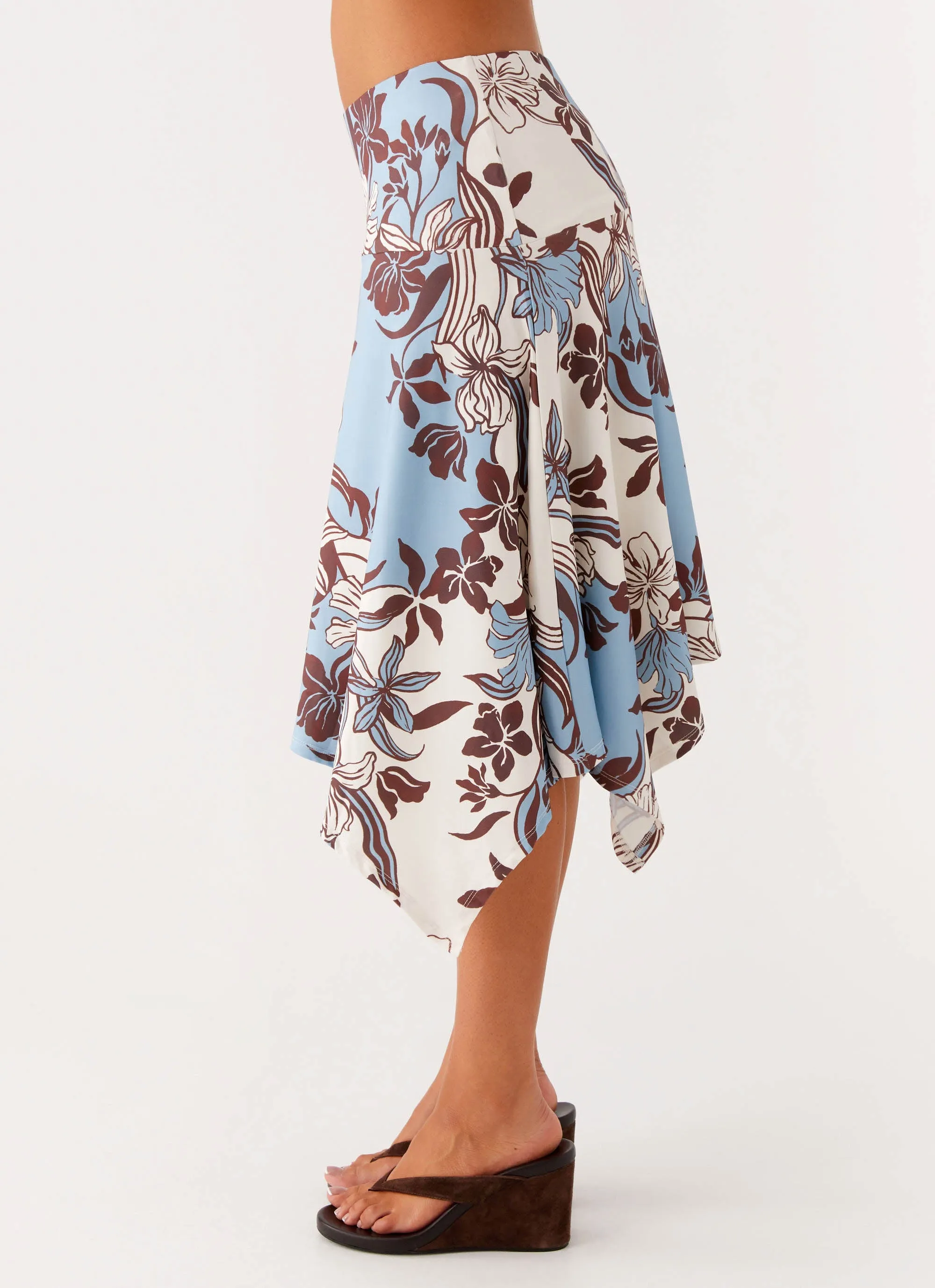 Skye Midi Skirt - Bluewood Blossom sold by Peppermayo product image thumbnail 2