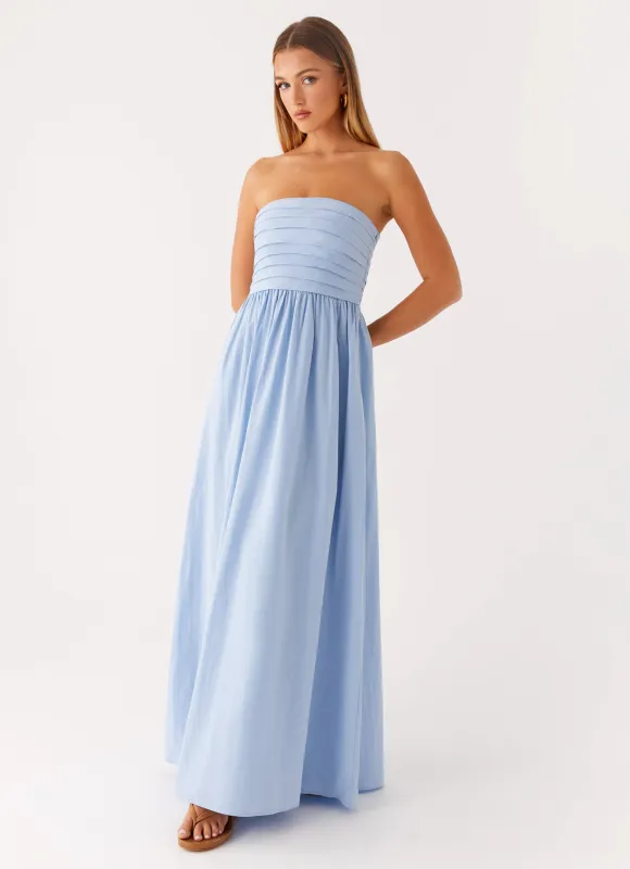Tamia Maxi Dress - Blue sold by Peppermayo
