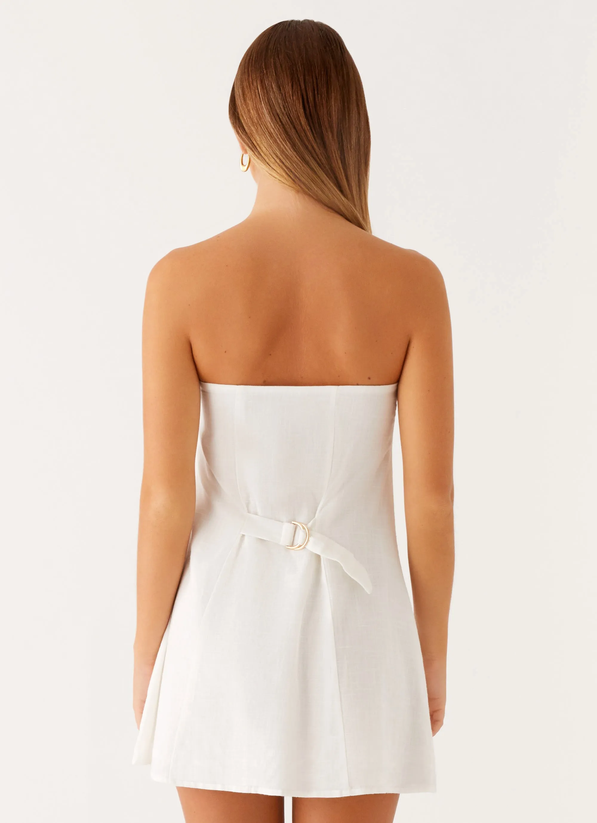 Hazel Mini Dress - White sold by Peppermayo product image thumbnail 3