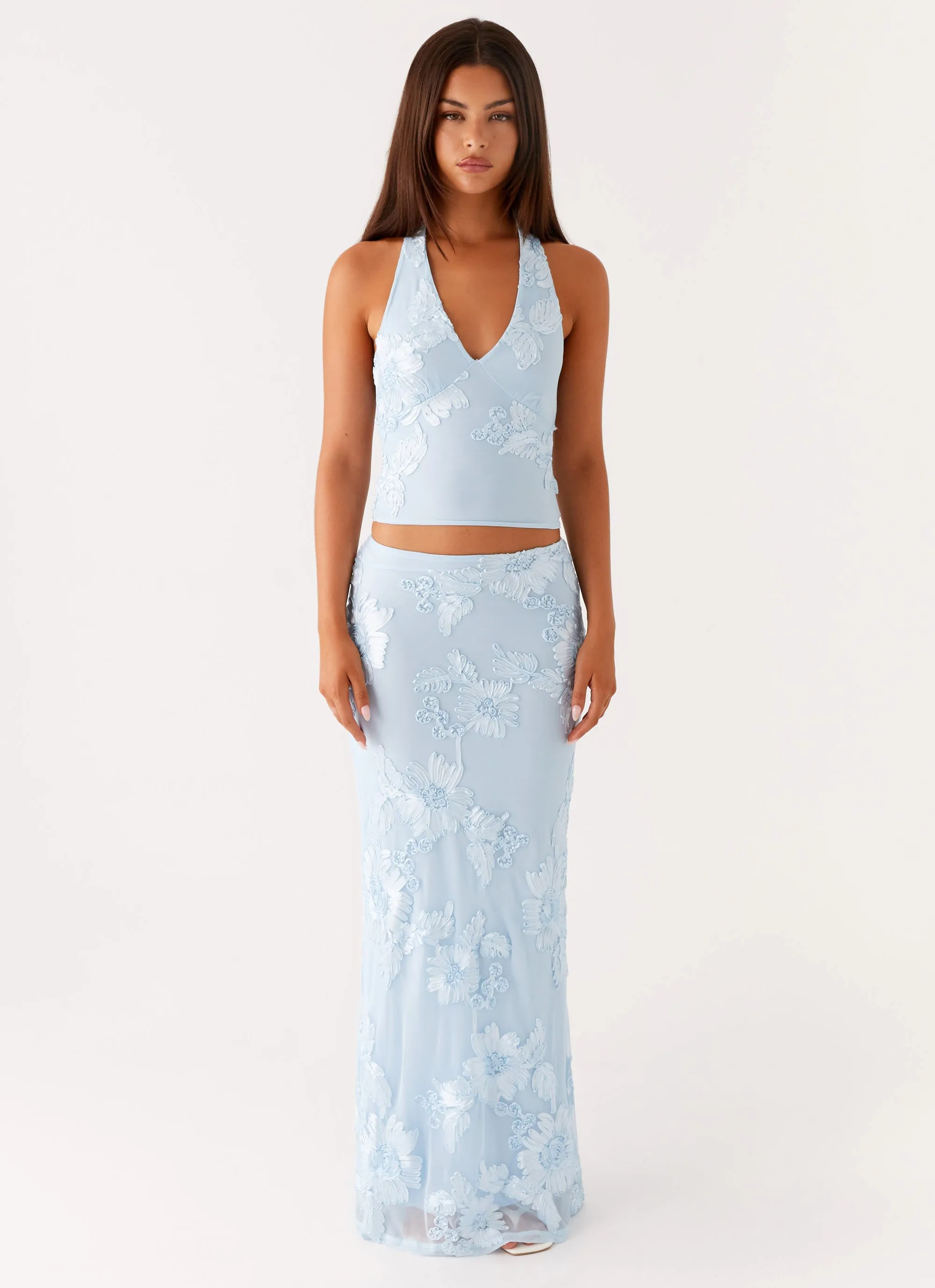 Radiate Maxi Skirt - Blue sold by Peppermayo product image thumbnail 5
