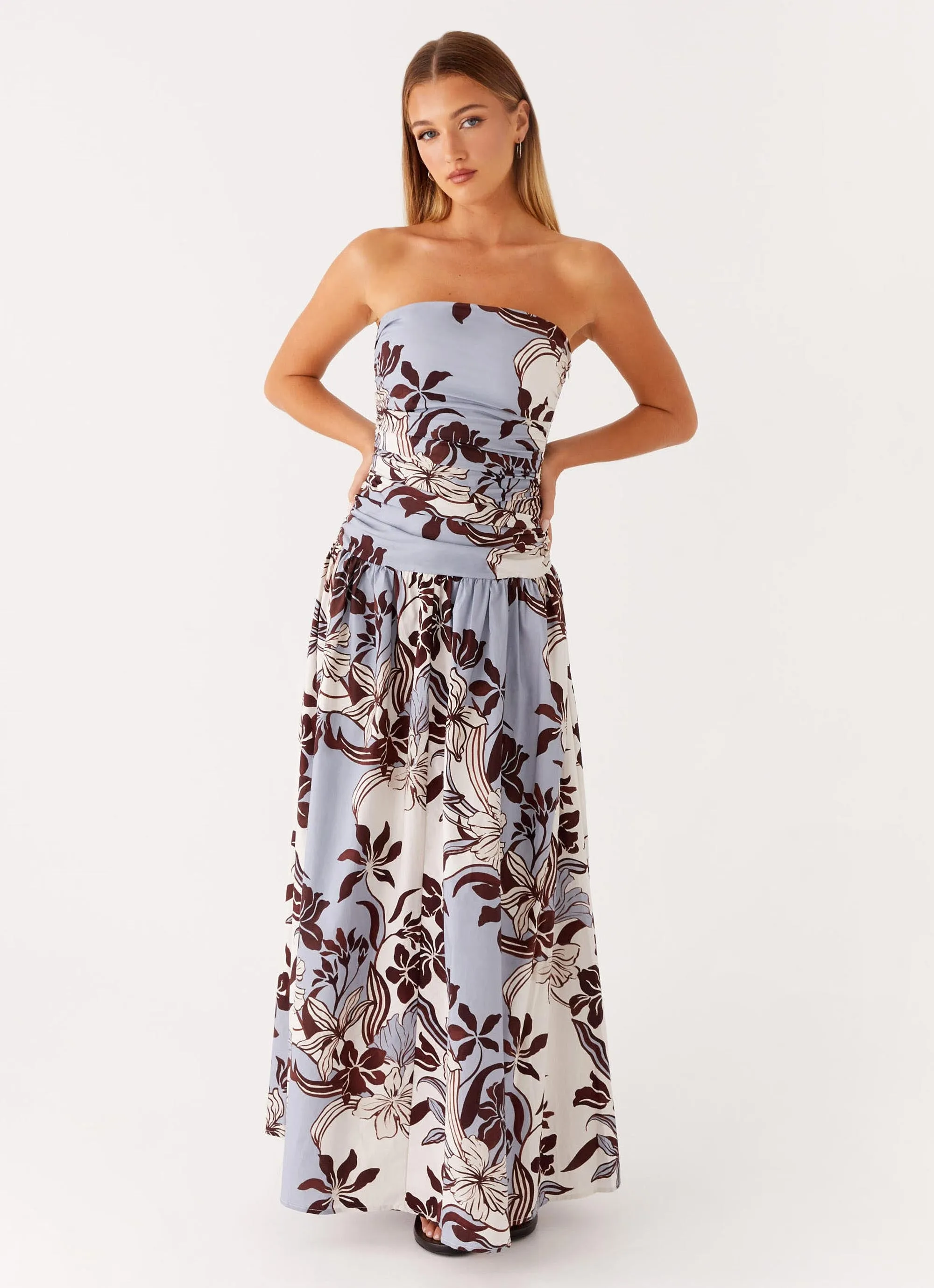 Carmel Maxi Dress - Bluewood Blossom sold by Peppermayo product image thumbnail 4