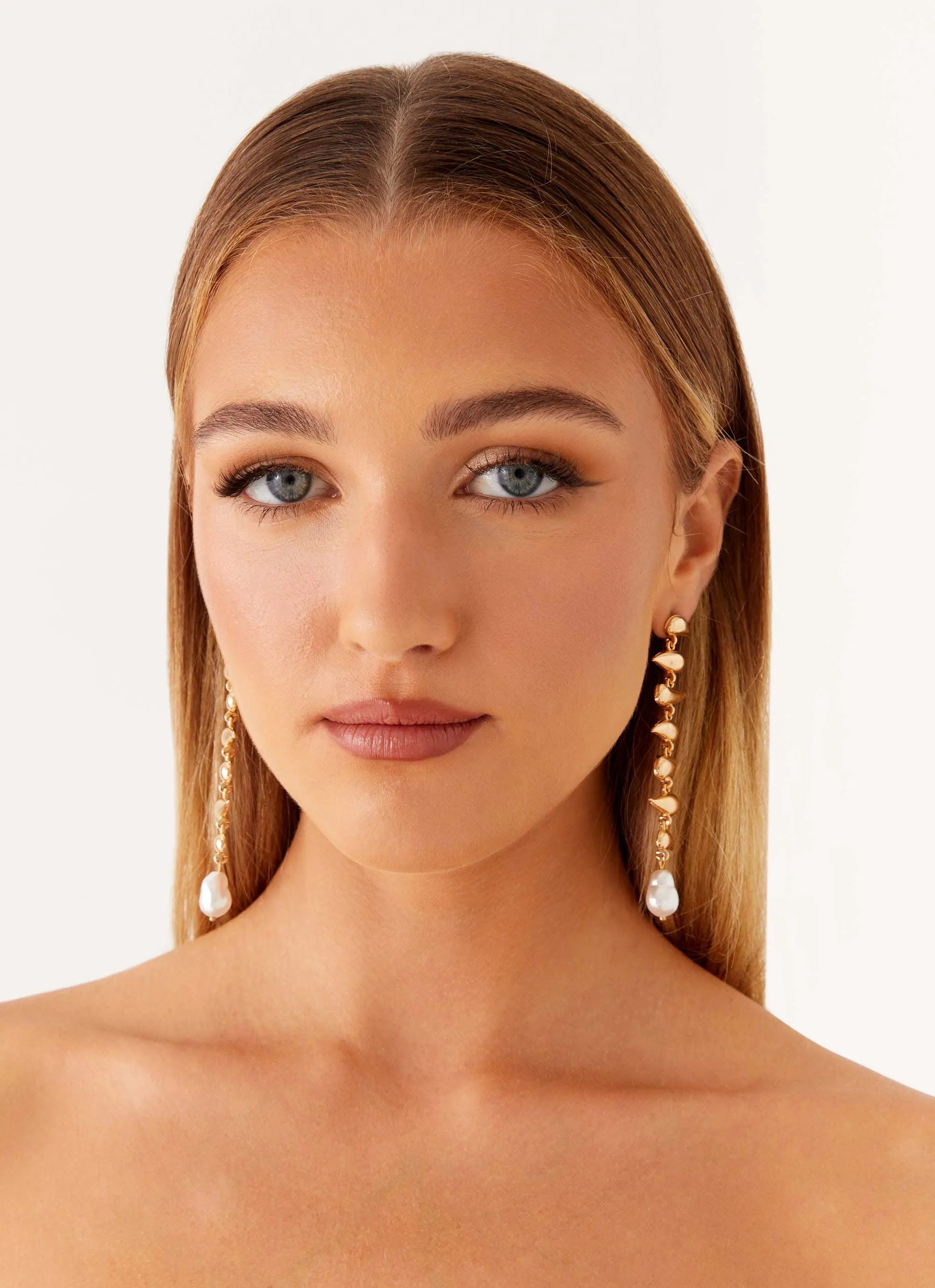 Jaylin Earrings - Pearl sold by Peppermayo product image thumbnail 4