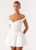 Cavella Mini Dress - White sold by Peppermayo