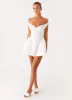 Cavella Mini Dress - White sold by Peppermayo