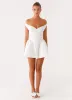 Cavella Mini Dress - White sold by Peppermayo