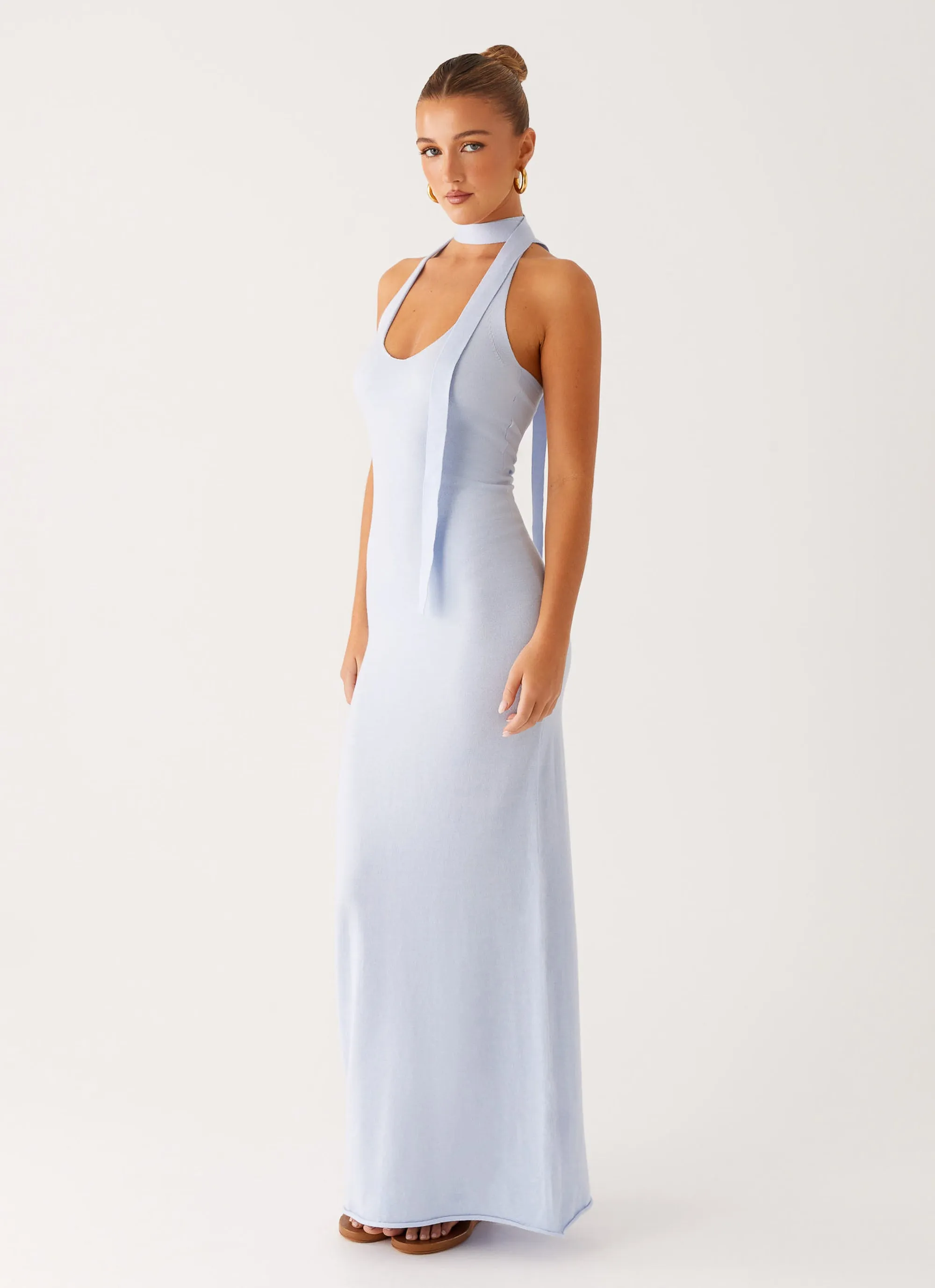 Eddie Knit Maxi Dress - Blue sold by Peppermayo product image thumbnail 5