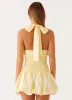 Dimi Bubble Mini Dress - Yellow sold by Peppermayo