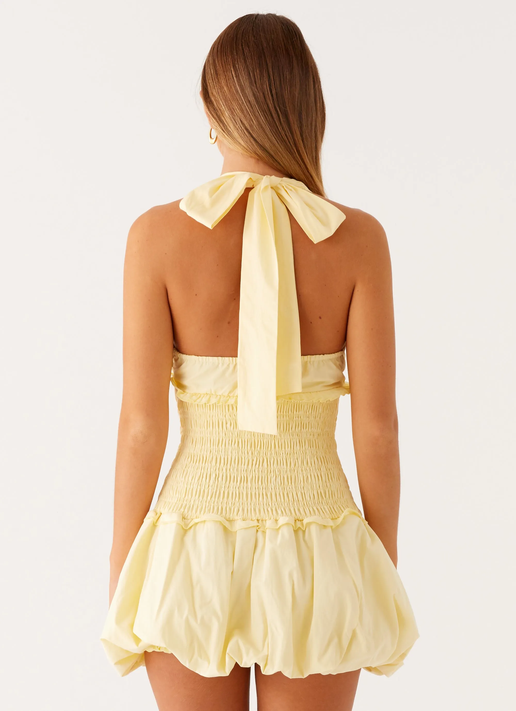 Dimi Bubble Mini Dress - Yellow sold by Peppermayo product image thumbnail 4