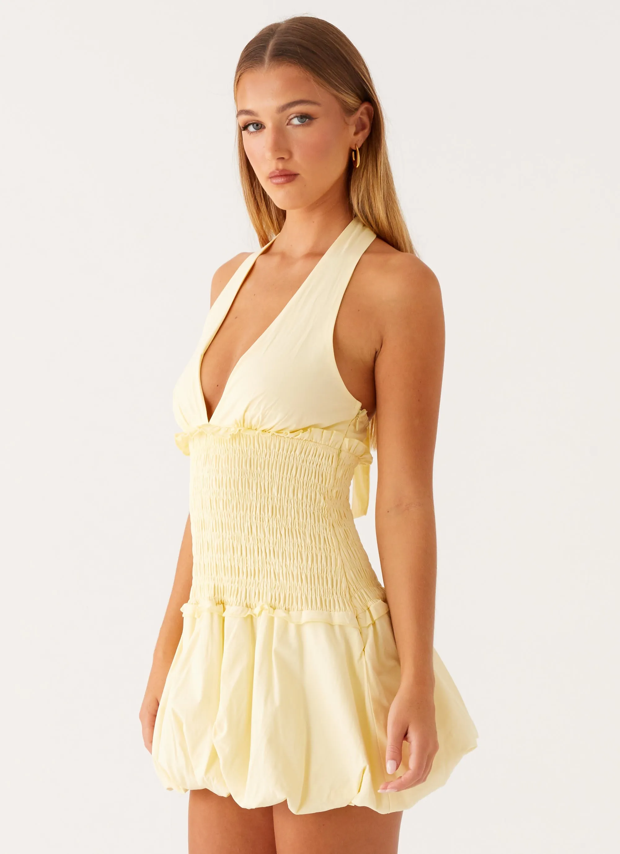 Dimi Bubble Mini Dress - Yellow sold by Peppermayo product image thumbnail 5