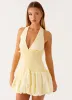 Dimi Bubble Mini Dress - Yellow sold by Peppermayo