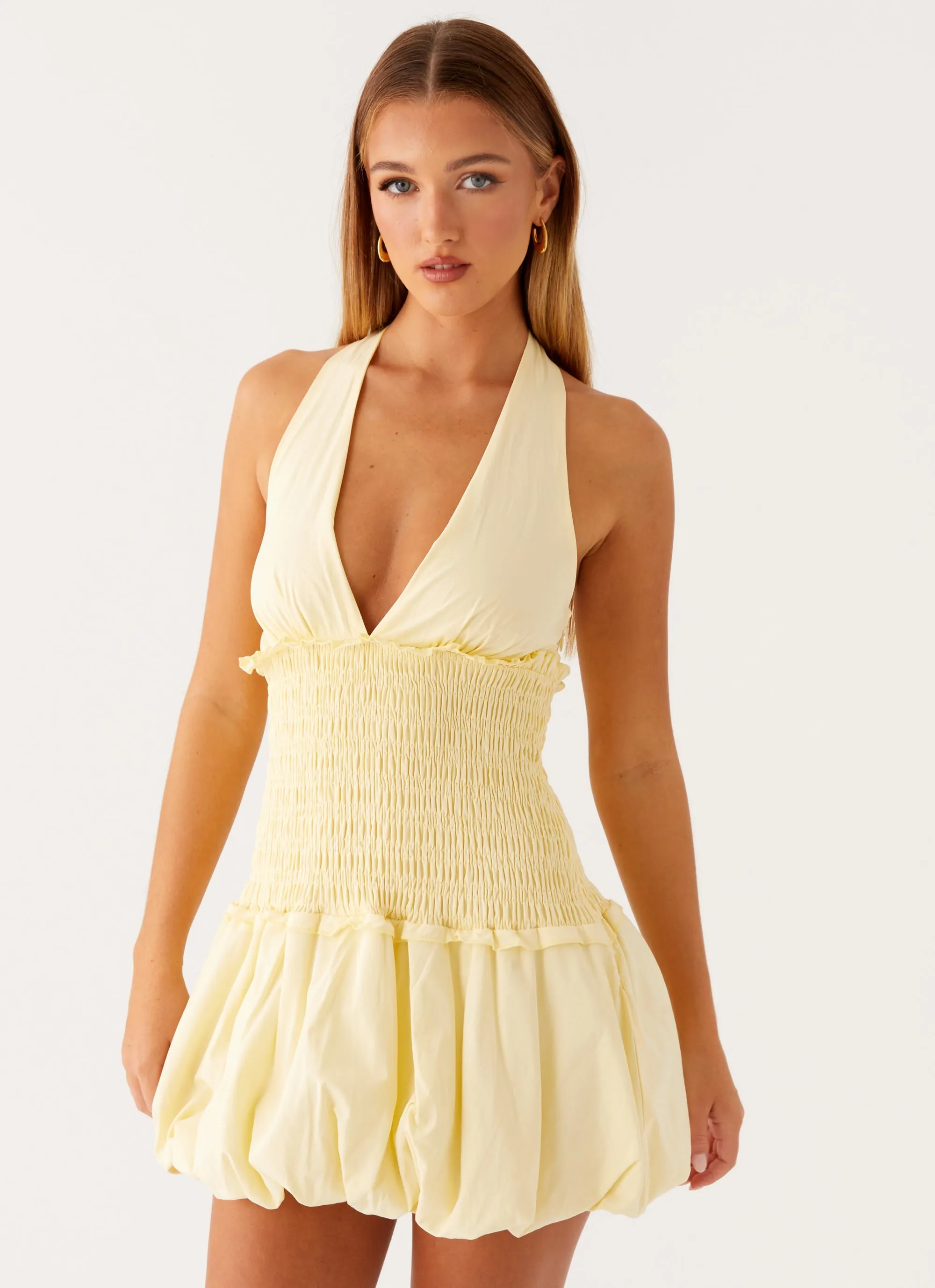 Dimi Bubble Mini Dress - Yellow sold by Peppermayo product image thumbnail 3