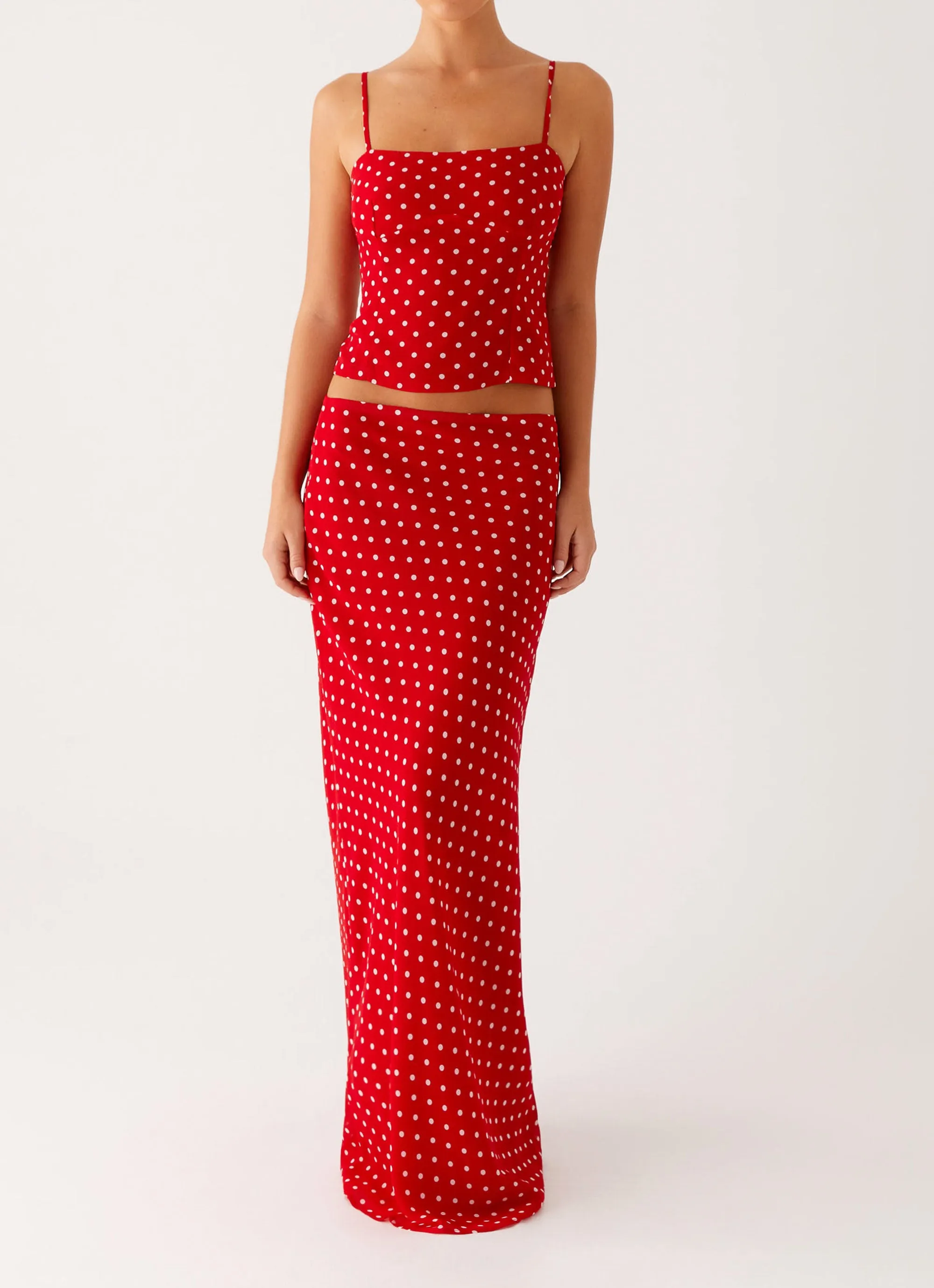Bendita Maxi Skirt - Red Polka Dot sold by Peppermayo product image thumbnail 2