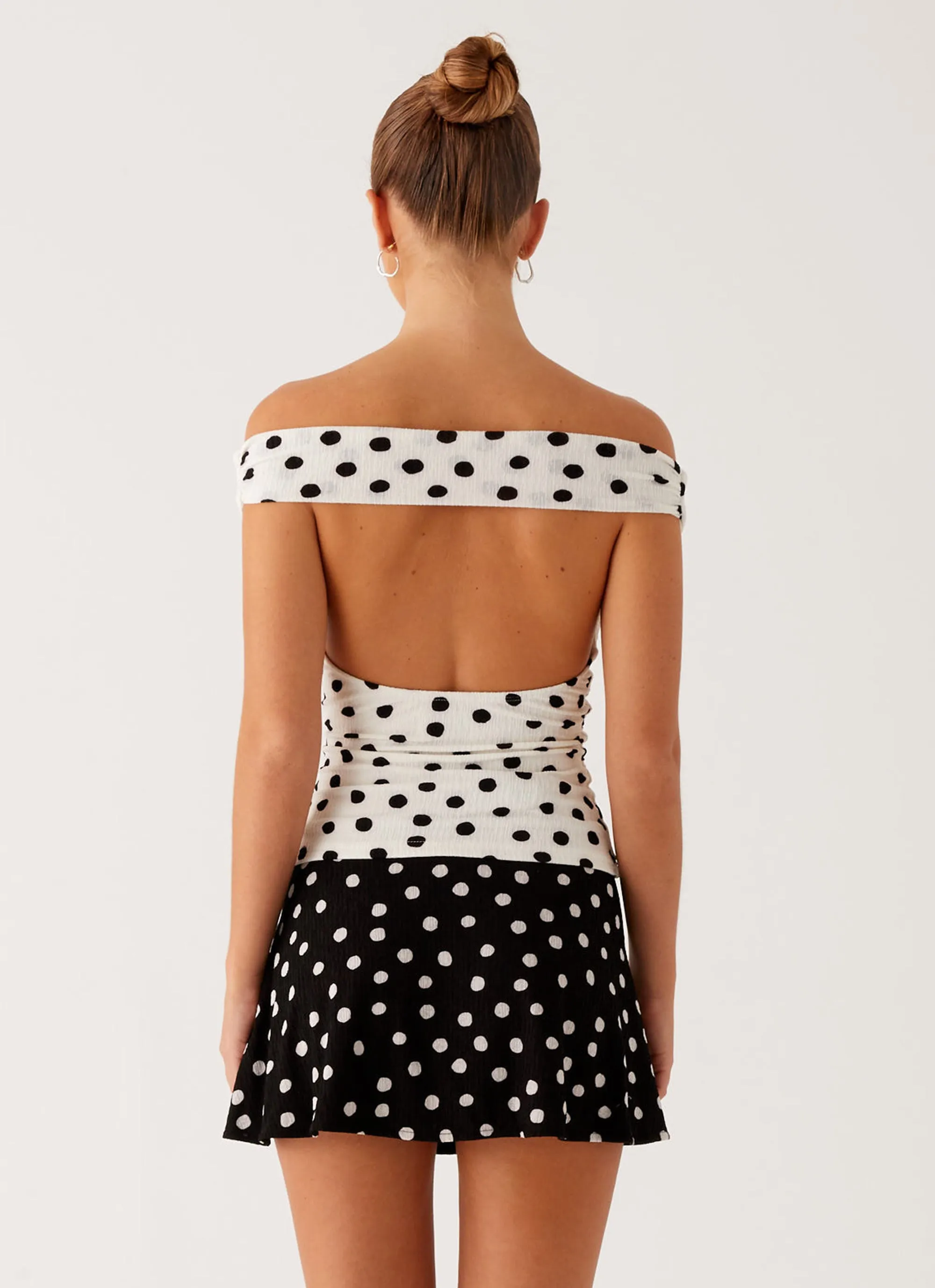 Rylie Top - White Polka Dot sold by Peppermayo product image thumbnail 4