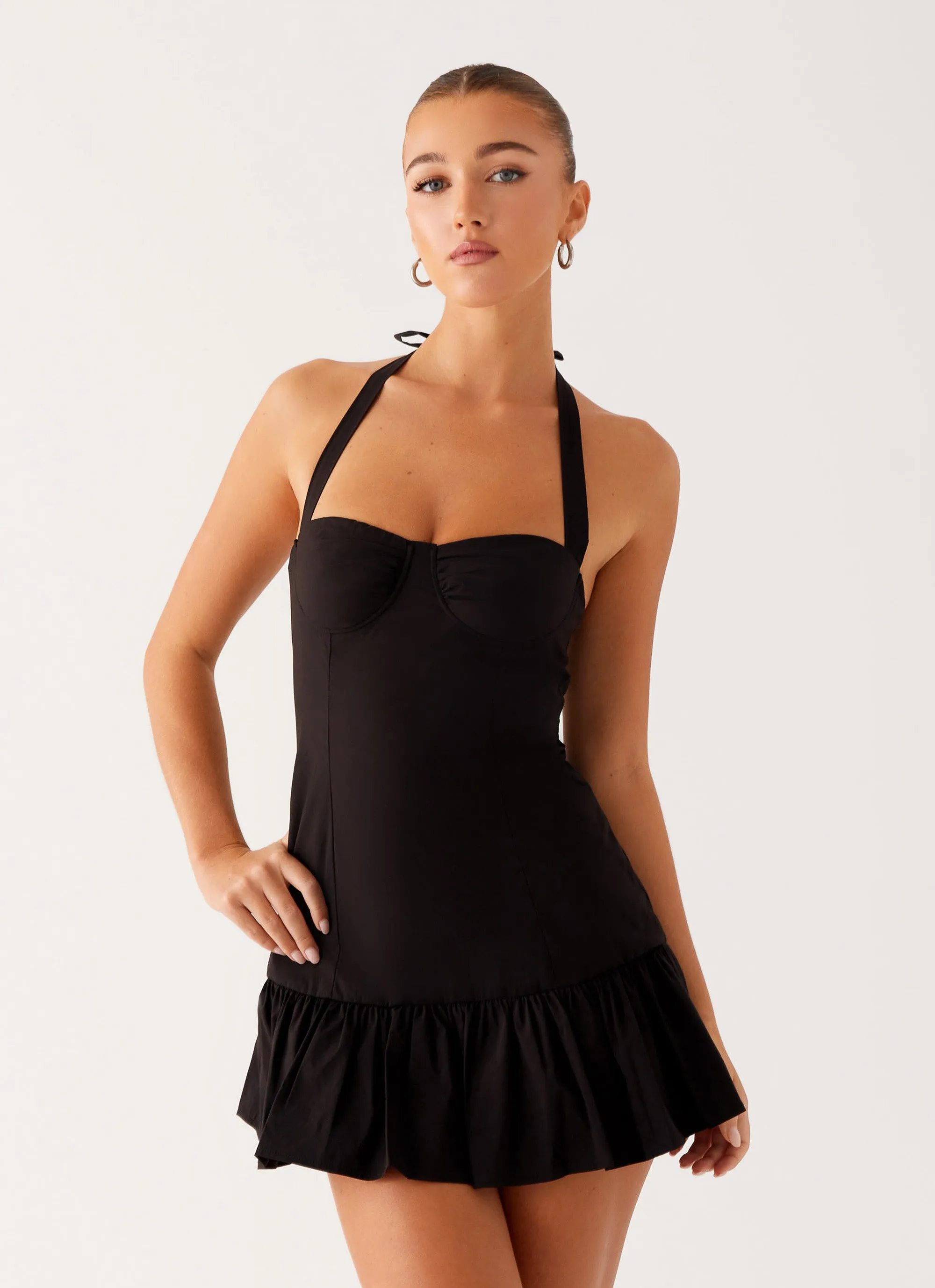Cheryl Bustier Mini Dress - Black sold by Peppermayo