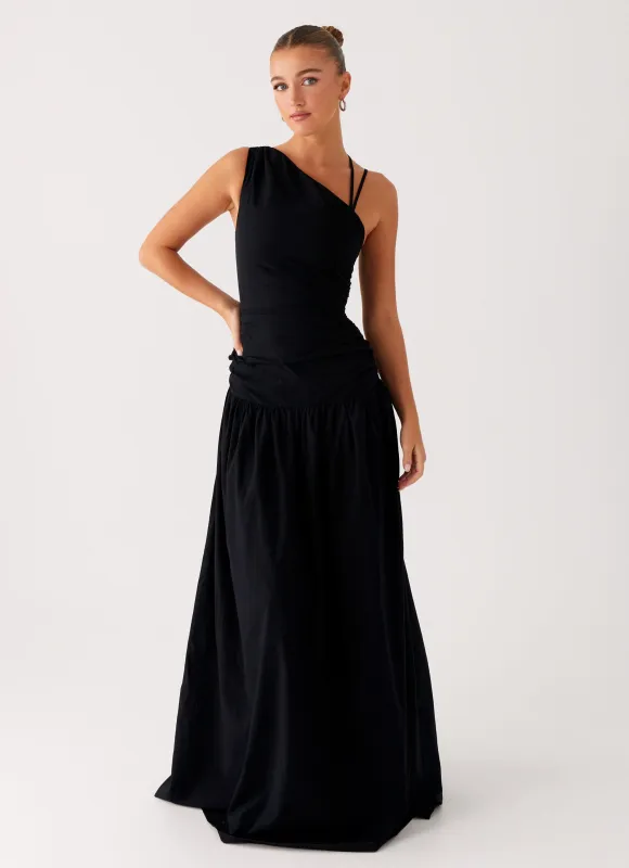 Cortez Maxi Dress - Black sold by Peppermayo