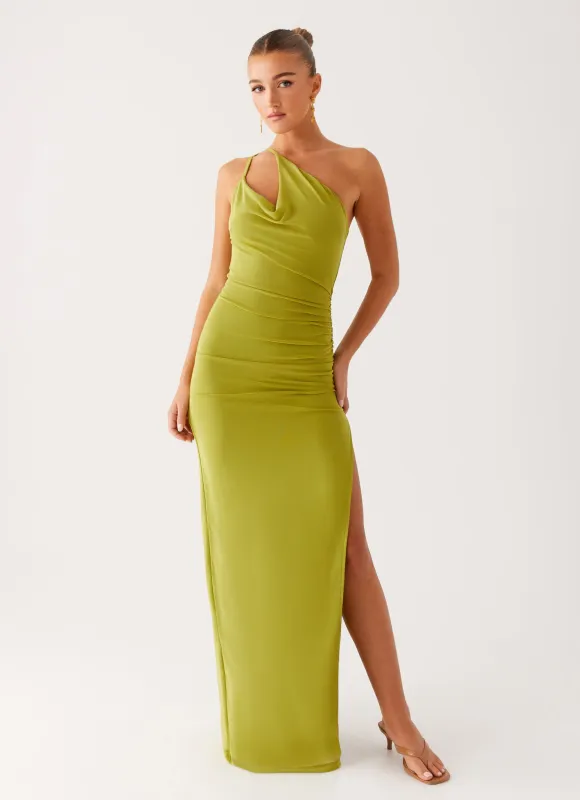 Lamara Maxi Dress - Green sold by Peppermayo