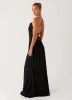 Purely Maxi Dress - Black Polka Dot sold by Peppermayo