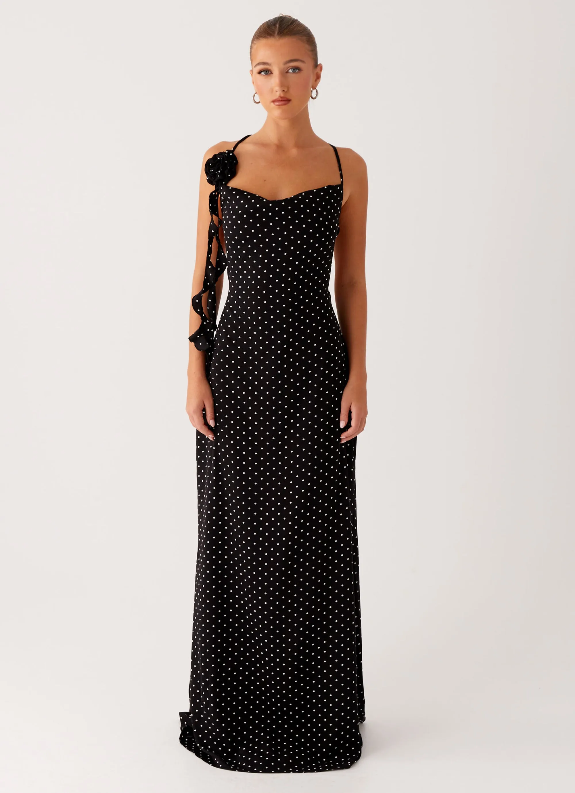 Purely Maxi Dress - Black Polka Dot sold by Peppermayo product image thumbnail 2