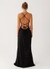 Purely Maxi Dress - Black Polka Dot sold by Peppermayo