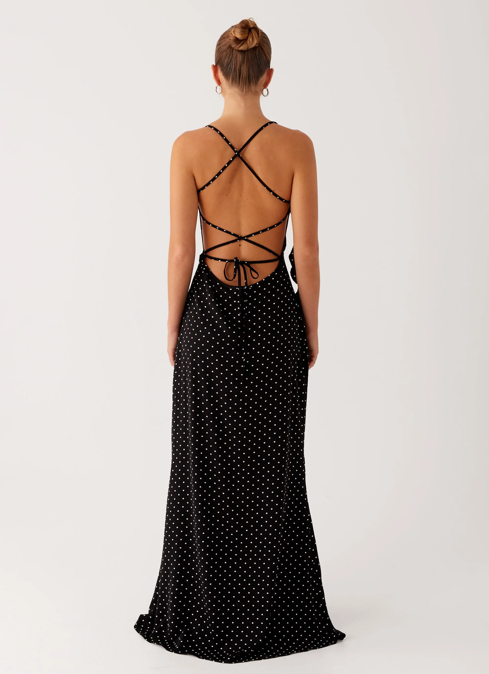 Purely Maxi Dress - Black Polka Dot sold by Peppermayo product image thumbnail 4