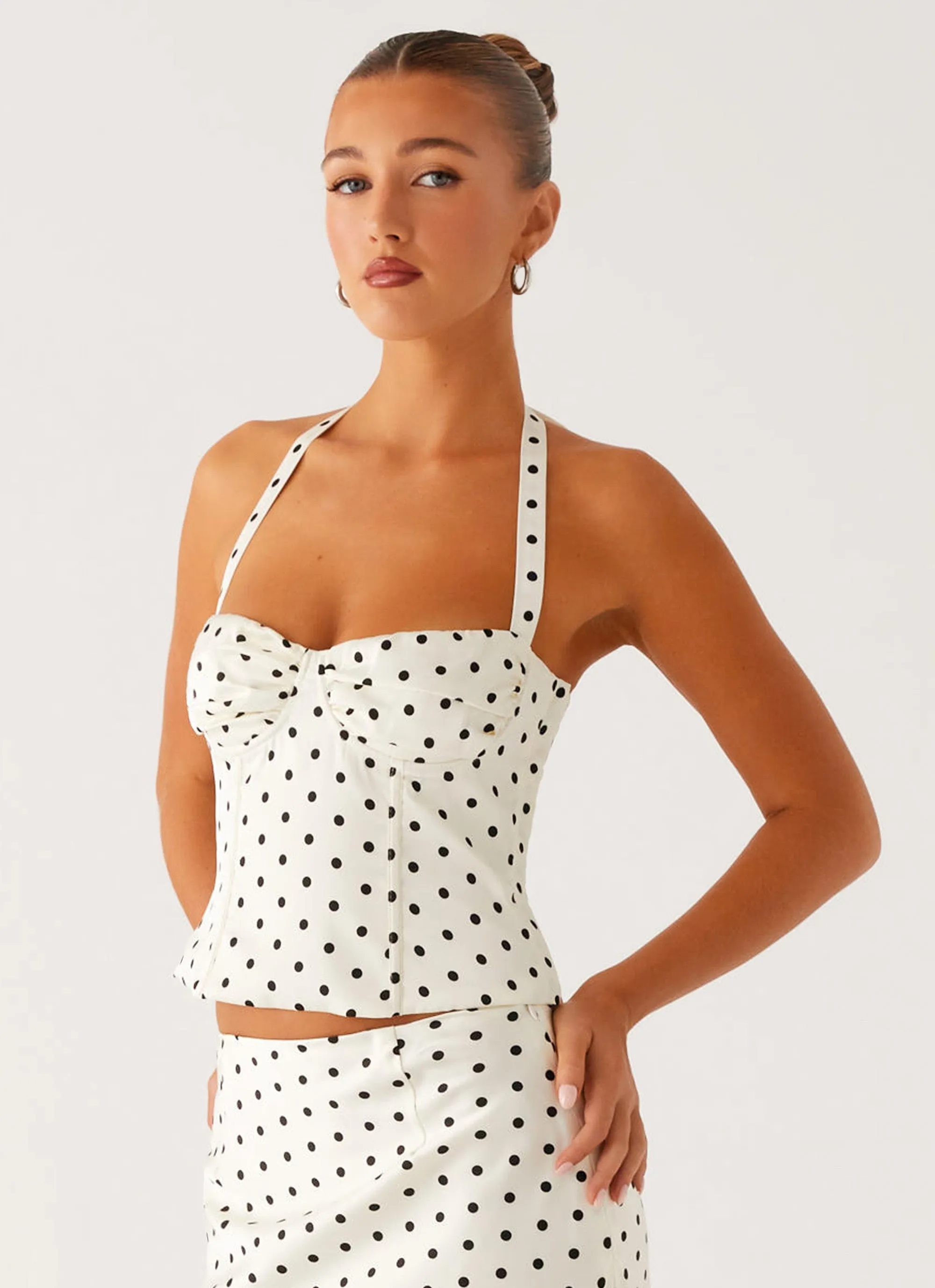 Breanne Top - White Polka Dot sold by Peppermayo product image thumbnail 2