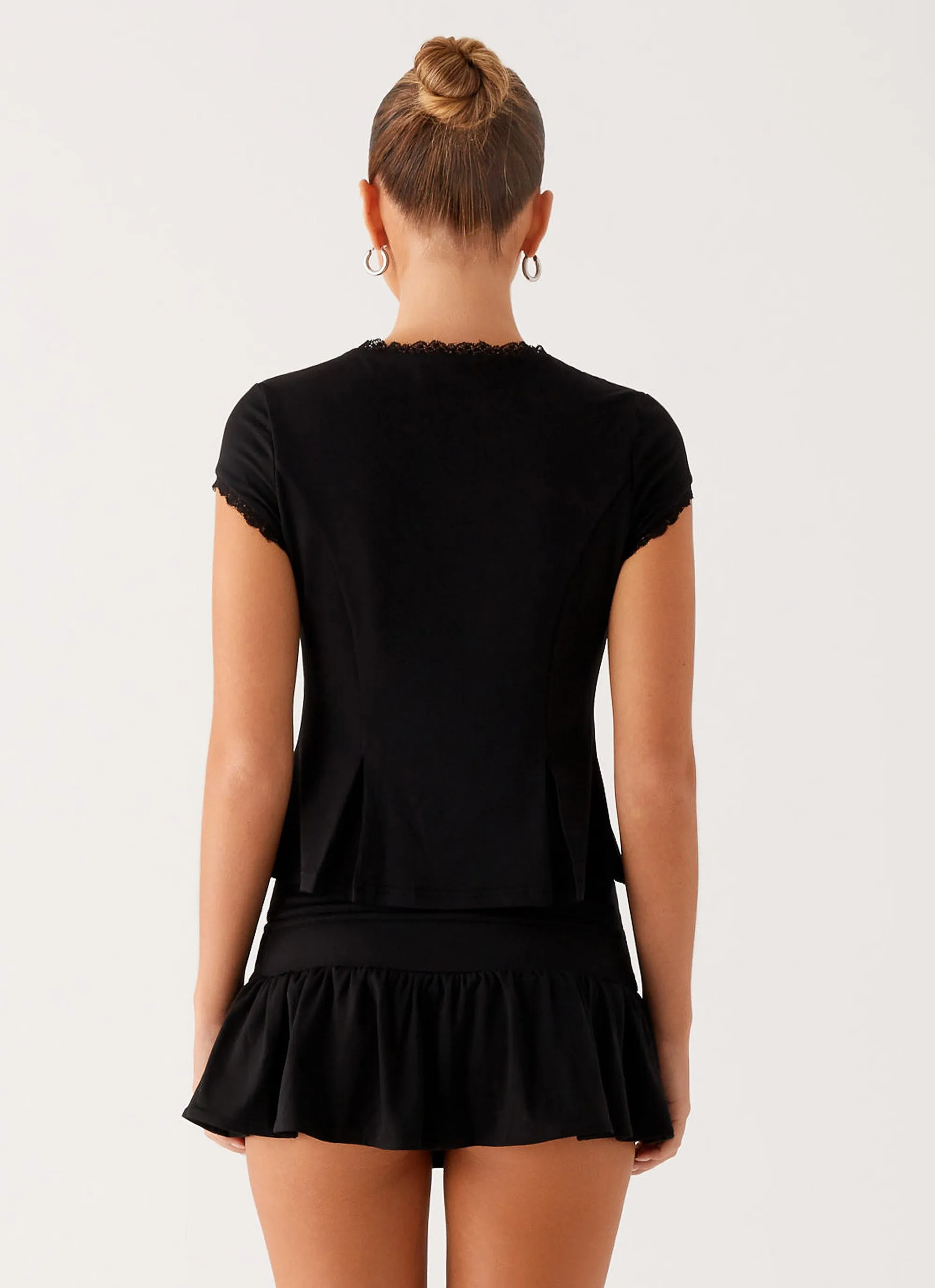 Landon Mini Skort - Black sold by Peppermayo product image thumbnail 4